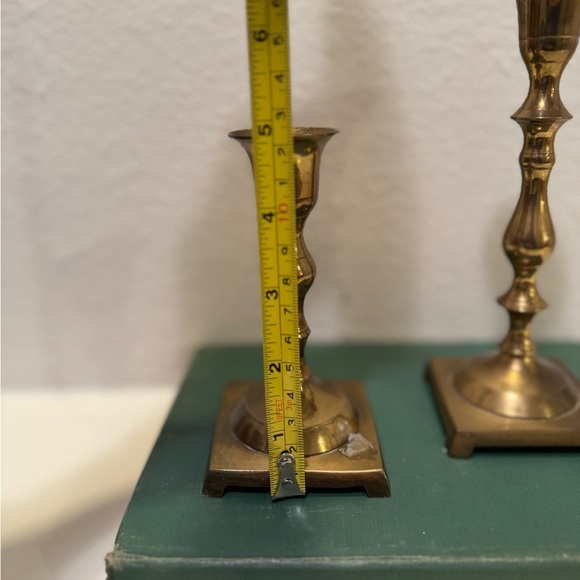 Vintage Pair of Brass Candlesticks - Picture 8 of 11